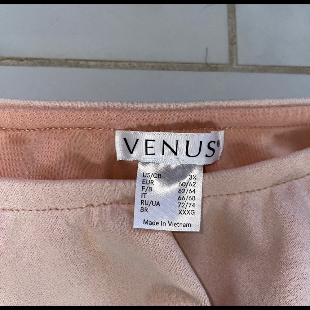 Venus Pink Suede Ruffle Dress - Picture 4 of 4